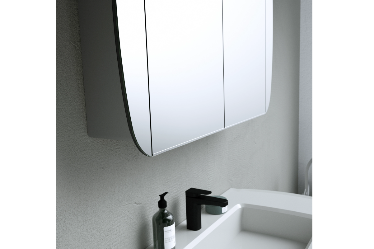 Szafka łazienkowa szer. 90 cm wys. 66 cm gł. 17 cm, szary Odeon - obrazek 5