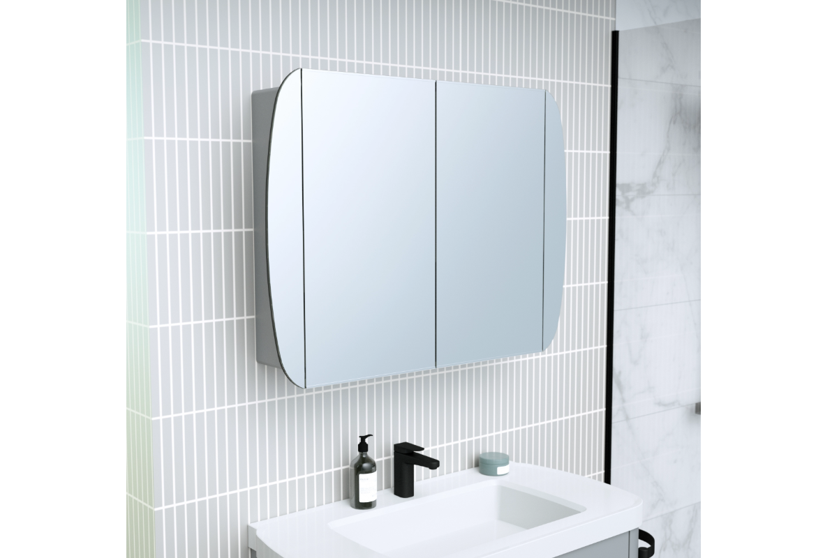 Szafka łazienkowa szer. 90 cm wys. 66 cm gł. 17 cm, szary Odeon - obrazek 4