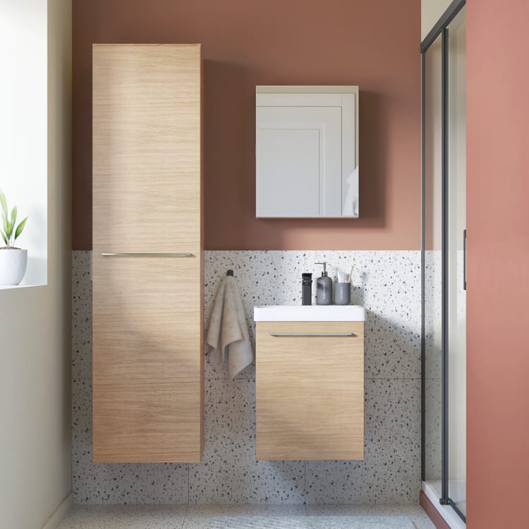 Szafka kolumnowa l.45 x W.173 x G.46 cm, dąb naturalny, Remix