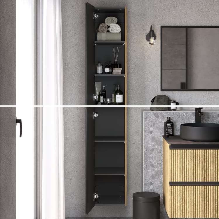 Kolumna l.30 x W.173 x G.35 cm efekt dębu szczotkowanego Studio - obrazek 2