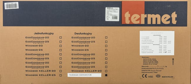 Kocioł gazowy kondensacyjny 25 PWM TERMAX CONDENS TERMET - obrazek 2