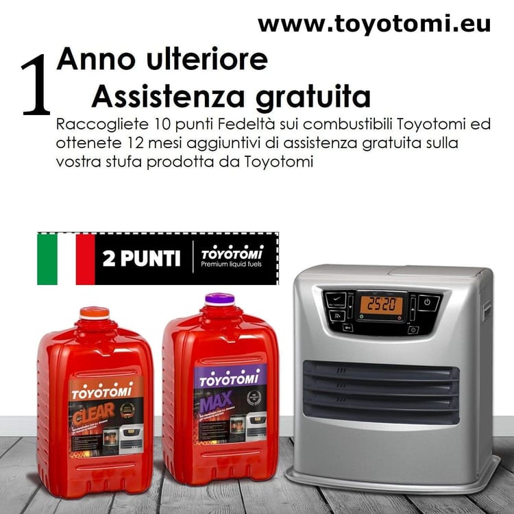 Toyotomi LC-135 urządzenie grzewcze do użytku wewnętrznego Srebrny 3700 W Elektryczny promiennik naftowy laserowy - obrazek 3
