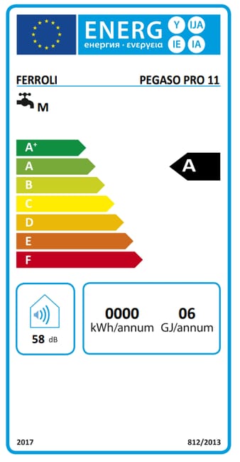 Gazowy przepływowy podgrzewacz wody PEGASO PRO 11 NG GZ50 FERROLI - obrazek 3