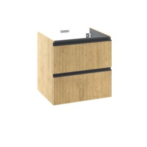 Szafka podumywalkowa 2 drzwi l.60 x W.58 x G.48,1 cm imitacja dębu szczotkowanego Studio