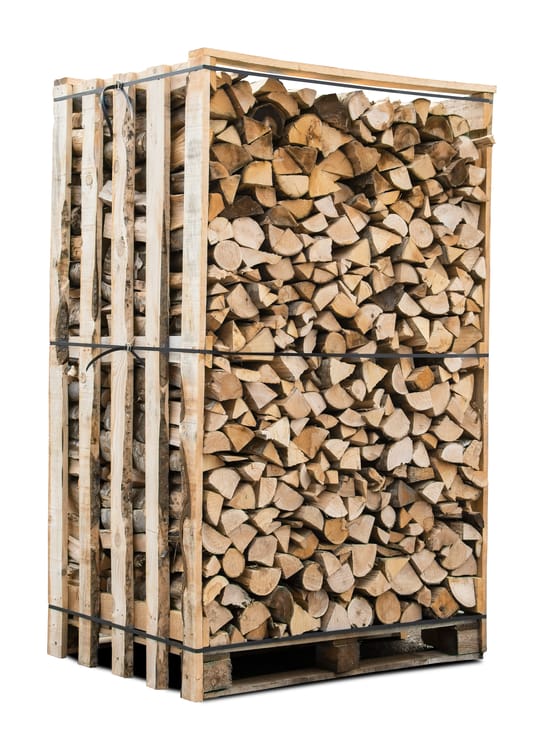 Box 3 stery 30cm suche drewno opałowe - paleta drewna ciętego i rozłupanego o objętości 2,1m3 dąb / buk : kasztanowce - obrazek 4