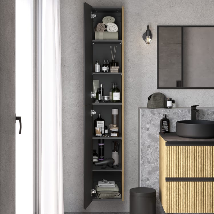 Kolumna l.30 x W.173 x G.35 cm efekt dębu szczotkowanego Studio - obrazek 4