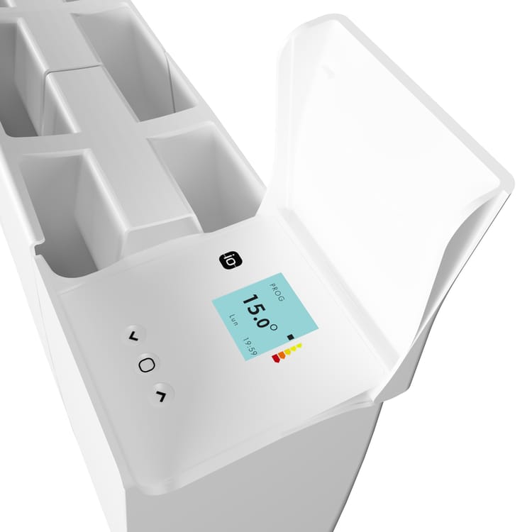 Elektryczny grzejnik konwekcyjny z płynną inercją 1400W SAUTER Ipala listwa biały - obrazek 5