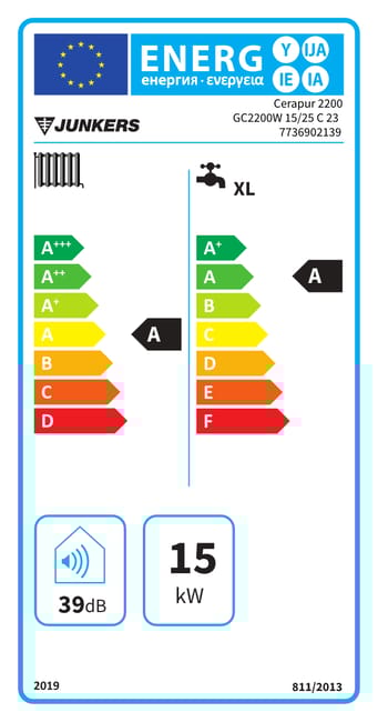 Kocioł gazowy kondensacyjny 2-F CERAPUR GC2200 W 15/25C JUNKERS - obrazek 5