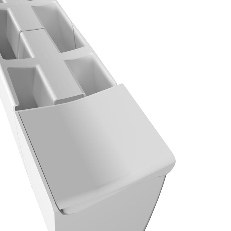 Elektryczny grzejnik z płynną inercją 1000W SAUTER Ipala poziomy - obrazek 3