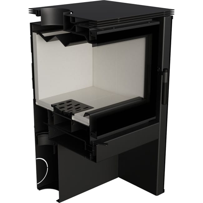 Piec na drewno JUNO 16 kW CZARNA PŁYTA - obrazek 6