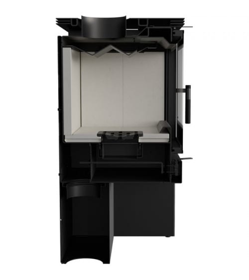 Piec na drewno JUNO 16 kW CZARNA PŁYTA - obrazek 7