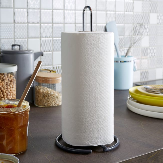 Stojak na ręcznik papierowy szary Delinia